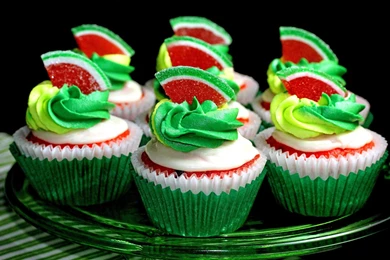 Green Cupcakes   (