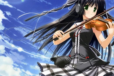 Girl, Cute, Wallpaper, Face, Anime, Frozen, Biola, Playing   2011130