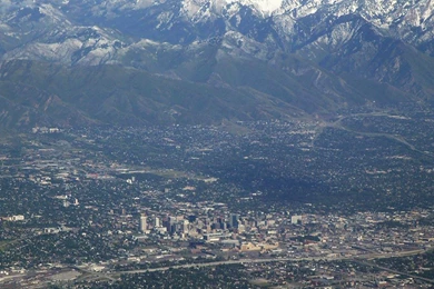 Best City   Salt Lake City   Aerial View 1280x800 Wallpapers