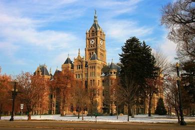 Salt Lake City County Building Autumn Usa Colors Washington Trees ...