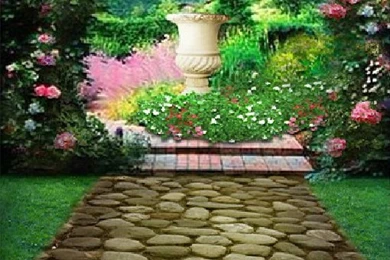 Flower Garden Vinyl Photography 1.5X2.1m/5x7ft Studio Backdrop ...