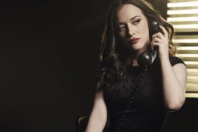 Kat Dennings In Black Wallpapers