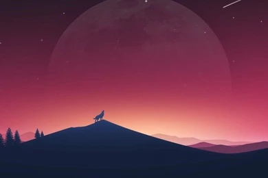 Download Wolf Howling At The Moon HD Wallpapers For Twitter Header ...