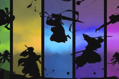 Bleach Kurosaki Ichigo Urahara Kisuke Shihouin Yoruichi Hitsugaya ...