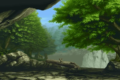 The Best Of The Internets: Wallpaper: [1920x1080] Pixel Art Forest