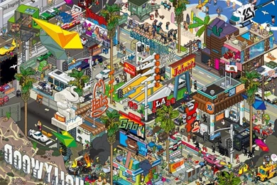 Los Angeles Pixelart Wallpapers