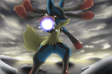 Mega Mewtwo Vs Mega Lucario By Monstradon On DeviantArt