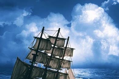 Sailing Ship In Storm iPhone 4s Wallpapers Download