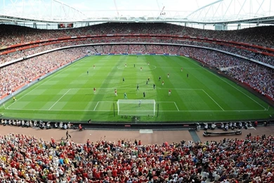 Download Wallpapers 2560x1080 Emirates Stadium, Stadium, Emirates ...