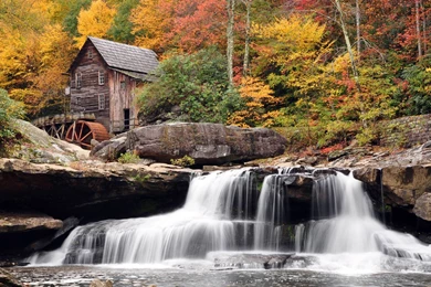 Watermills Waterfalls Wallpapers   (