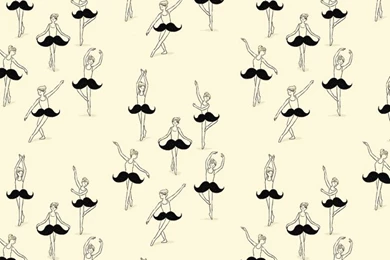 Dancing Mustache Girls iPhone Wallpapers   Cute Wallpapers