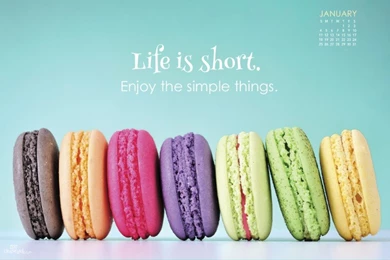 January 2015   Life Is Short Desktop Calendar  Free January Wallpapers