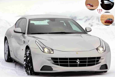 Ferrari FF On Snow   Front