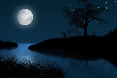 Full Moon Sky   Wallpaper.