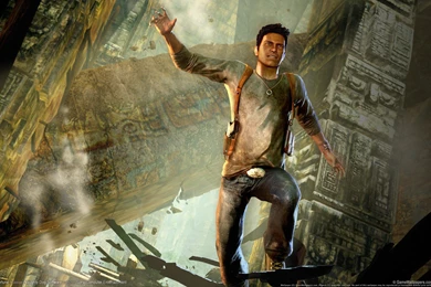 Video Games Men Artwork Uncharted 3 Fan Art Jump Games Art ...