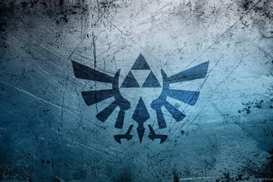 Download 1366x768 The Legend Of Zelda Grunge Logo Wallpapers