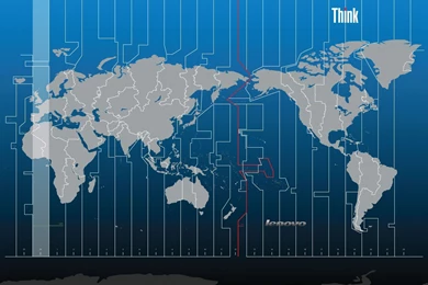 Asia Time Zones Thinkpad Lenovo Wallpapers