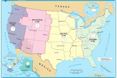 Wallpapers Clocks Map Usa Time Zones 2560x1960