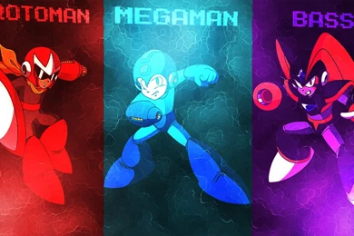 Megaman Bass And Protoman Wallpapers By Static989 On DeviantArt