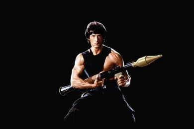 1024x768 Flare Gun, Sylvester Stallone, Black Backgrounds ...
