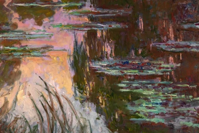 Claude Oscar Monet, Water Lilies, Setting Sun, C....