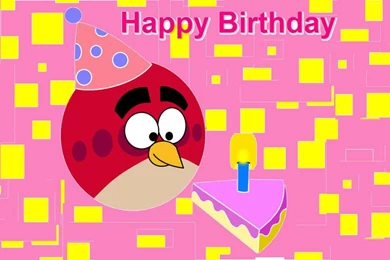 20513) Angry Birds Birthday Desktop Wallpapers   WalOps.com