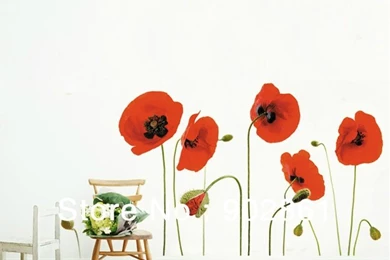 Online Buy Wholesale Red Poppy Wallpapers From China Red Poppy ...