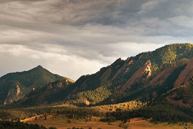 Download 1920x1080 Grey Sky Over Hills Wallpapers