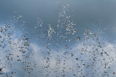 Water Drops On A Dark Grey Sky Widescreen Wallpapers