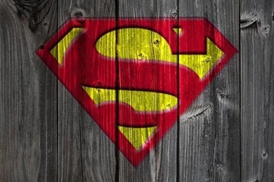 Wooden Superman Logo 640x960 Wallpapers Download   Desktop ...