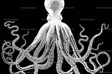 Kraken Fabric, Wallpapers & Gift Wrap   Spoonflower