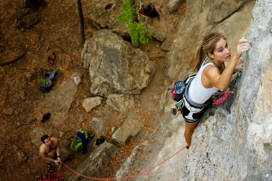 Jestingstock.com Female Rock Climbers Wallpapers