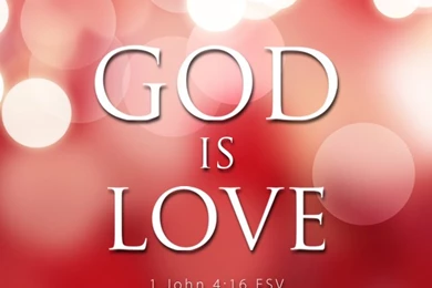 Wallpapers The Love Of God John Is Red Bokeh Iphone Christian ...