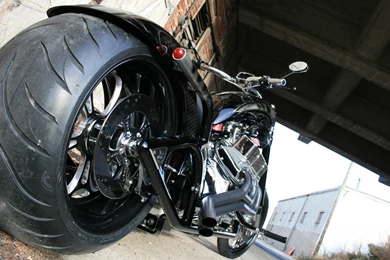 Wallpapers catalogue.com Black V8 Chopper In 1680x1050 Resolution.