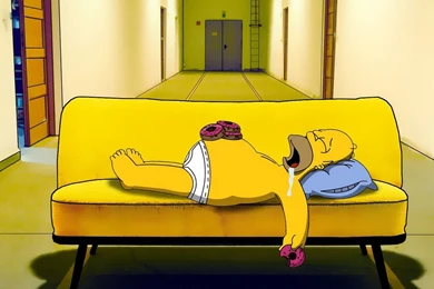 Passed Out Homer Simpson Wallpapers Cartoon Wallpapers