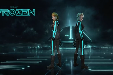 Frozen Tron Themed Wallpapers By OutaDimes On DeviantArt