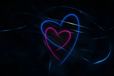 Love Sign In The Deep Dark Backgrounds ~ Dream Wallpapers