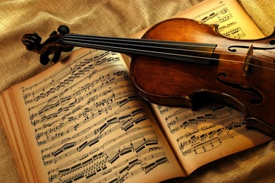 Violin And Notes music Theme Desktop Wallpapers   1920x1200 ...