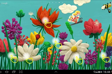 Plasticine Spring Flowers Live Wallpapers