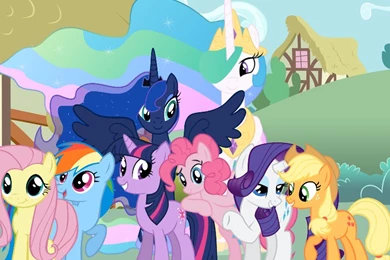 MLP:FiM Wallpaper! (No Logo/EoH) By Lewleworange On DeviantArt