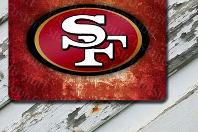 Mousepad Etched Backgrounds With 49ers Design On Extra Thick ...