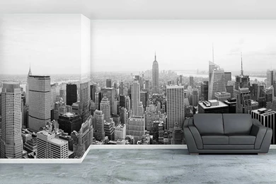 New York City Wall Mural   Motecars.com