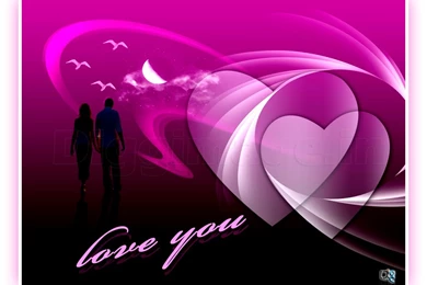 Wallpapers Simple Violet D Love For Valentines With Cute Color In ...