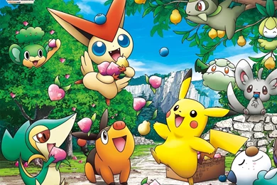 Download Pokemon Pikachu Tepig Oshawott Snivy Pansage Axew ...
