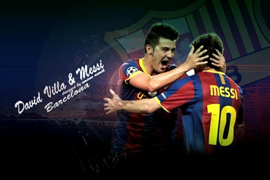 David Villa And Messi Wallpapers   Football HD Wallpapers