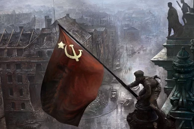 Soviet Flag On The Reichstag, Berlin. May 1945 [800 X 557 ...