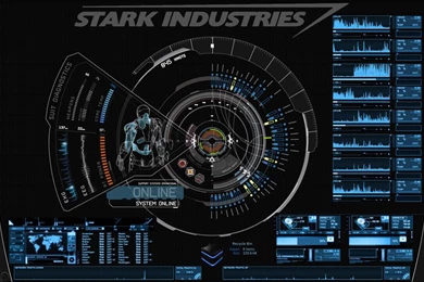 JARVIS + Iron Man : Blue Rainmeter Theme By Edreyes On DeviantArt