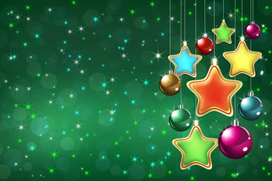 Stars On A Green Backgrounds Wallpapers And Images   Wallpapers ...