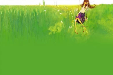 August Wallpapers   Cute CG Illustration Wallpapers6   Wallcoo.net