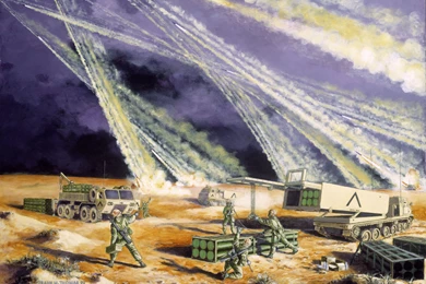 Wallpapers Painting Art Missile Launchers Army Image